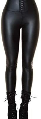 Koucla Sexy Ultra High Rise Kunstleder Thermo Legging