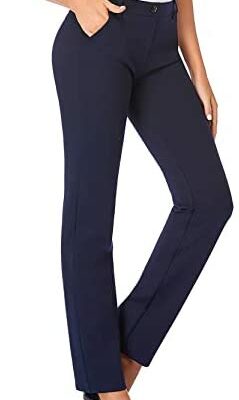 Tabata Femme 71cm / 76cm / 81cm / 86cm Pantalon Stretch Jambe Droite avec Poches Long/Regular/Small pour les Affaires de Bureau Quotidiennes