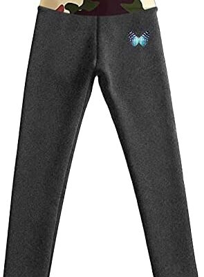 Briskorry Leggings en laine de cachemire doublés de polaire extra épais Pantalon thermique coupe ajustée Jogging stretch confortable Pantalon de survêtement coupe slim