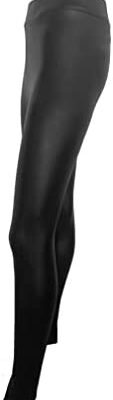 H+S Legging en similicuir pour femme Pantalon en cuir extensible pour femme Taille plate Taille haute Pantalon en similicuir