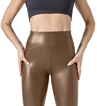 Joffee Company Skinny Skinny Femme Bielastic Faux Cuir Push Ups Couleur Opaque (Code 9810)