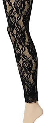 Legging en dentelle Smiffys Years, M, noir