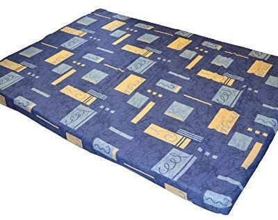 Matelas bleu CALINUIT pour 2 personnes déhoussable (140_x_190_cm)