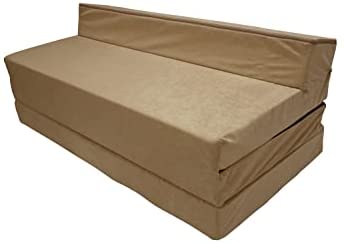 Natalia Spzoo Canapé matelas pliant pour adultes et enfants, choix de couleur 200 cm de long choix de couleur (beige)