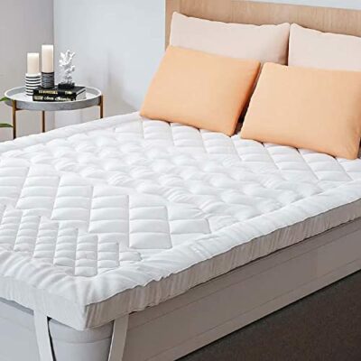 PurSens Housse de Matelas 7 Zones 140 x 190 Microfibre - Protège Matelas Épais et Doux, Anti-Acariens, Respirant - Pour Matelas Double, Clic Clac, BZ