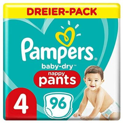 PAMPERS Baby Dry Diaper Pants Taille 4 pour 9kg-15kg 96 pièces