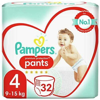 Pampers Active Fit Pants Couches Tailles : 4 9-15 kg, 32 Culottes