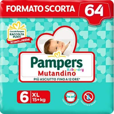 Pampers Baby Dry Pants XL 64 Couche Taille 6 (15+kg)