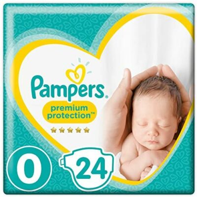 Couches pour bébés Pampers Premium Protection, paquet de 24, taille 0 micro, 1,5-2,5 kg