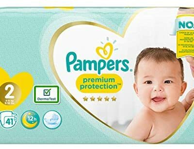 Pampers 81687016 Pampers Premium Protection Taille 2 x 41 Couches, 4 kg à 8 kg