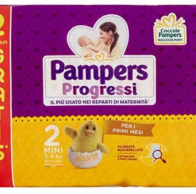 Pampers Progressi Mini 30 Couche Taille 2 3-6kg