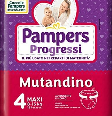 Pampers Progressi Muandino Maxi Taille 4 (8-15kg) 19 pièces