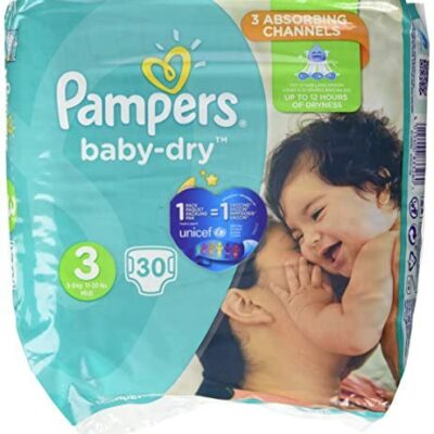 Pampers Baby-Dry - Paquet de 30 - Couches Bébé T3 4/9KG