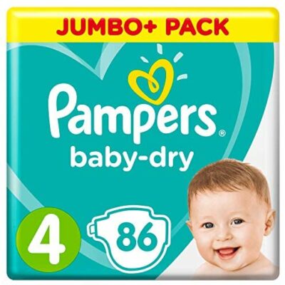 Pampers Baby-Dry Taille 4, 20-30 lbs, 86 chacun.