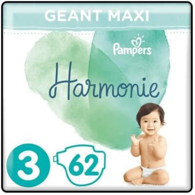 Pampers Harmony 3, 62 Couches, 6kg-10kg