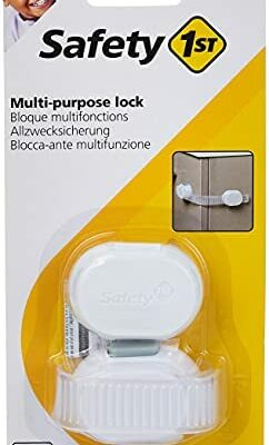 Safety First - Bloqueur de porte/armoire multifonctionnel - Blanc