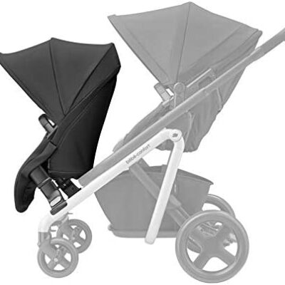 Kit de recharge Bébé confort Lila Duo, 2ème siège, transforme Lila en poussette à double bascule, Poussette Duo, convient de 6 mois à 3 ans et demi environ, 0-15 kg, Nomad noir