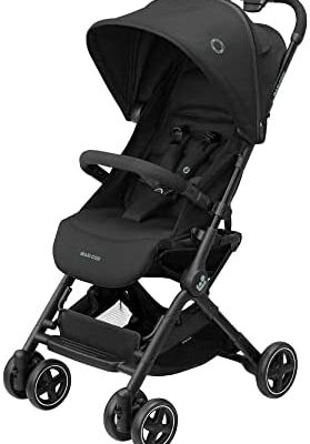 Maxi-Cosi Lara 2, poussette ultra-compacte, facile à plier, compatible cosis, de la naissance à 4 ans (0-22 kg), Essential Black