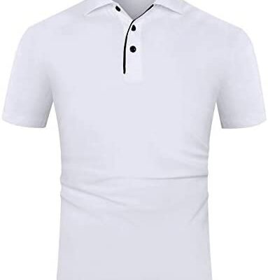 Kuson Polo à manches courtes pour homme 100 % coton