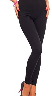 FUTURO FASHION - Legging Long Femme - Coton Doux - Grande Taille