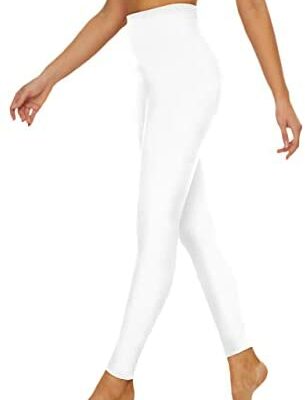 Beelu Femmes Leggings Long Taille Haute Femmes Doux Opaque Pantalon Super Stretch Streetwear