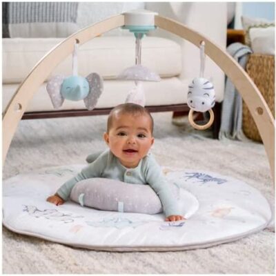 aden + anais - Tapis de jeu avec arches 100% mousseline de coton - Rembourrage hypoallergénique 100% polyester - Pour le développement de bébé - Garçons - Filles - 114cm x 114cm