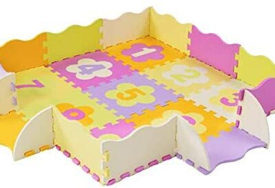 Tapis de jeu en mousse Locisne tapis de jeu doux pour enfants tapis de jeu rampant en mousse non toxique tapis de jeu Puzzle maison ou extérieur