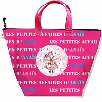 Sac bébé fille personnalisable, petit sac de rangement pour mon bébé, sac cadeau d'anniversaire original et magnifique personnalisable, couleur fushia réf.  A0810