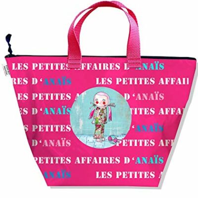 Sac bébé fille personnalisable, petit sac de rangement pour mon bébé, sac cadeau d'anniversaire original et magnifique personnalisable, couleur fushia réf.  A0910