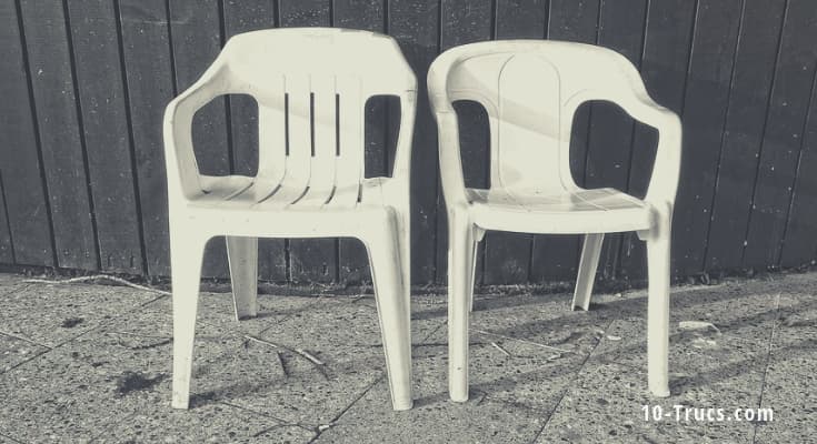 Comment nettoyer les chaises de jardin en plastique blanc ?  Daydeals