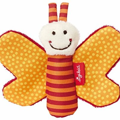 SIGIKID 41181 Jouet Embrayage Papillon Etoiles Rouges Filles et garçons Jouets pour bébé recommandés dès la naissance orange