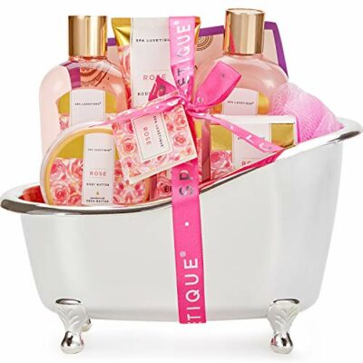 Spa Luxetique Coffret cadeau de bain de luxe pour femme rose