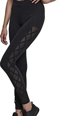 Urban Classics Legging en maille à ruban pour femme