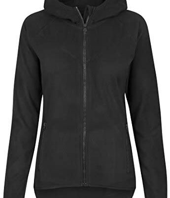 Urban Classics Sweat à capuche zippé en polaire pour femme