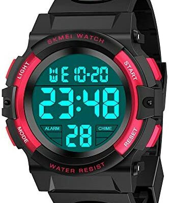 Wetepuxi Montre de sport étanche multifonctionnelle pour filles/garçons, enfants