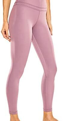 CRZ YOGA Legging de sport pour femme Taille haute Pantalon de yoga Tissu léger avec poches 63 cm
