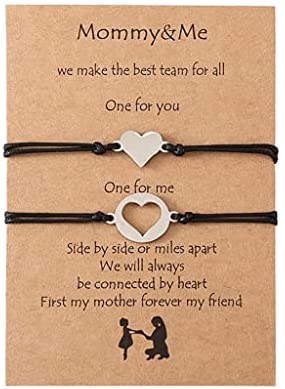 Branets 2 pièces Pinky Promise Bracelet Amitié Couple Famille Distance Correspondant Bracelet Dames et Filles