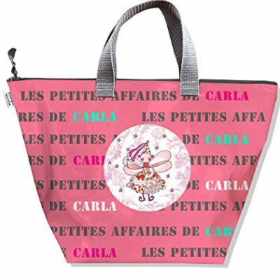 Sac bébé fille personnalisable, organisateur des petits objets de mon bébé, sac cadeau anniversaire original et magnifique personnalisable, référence rose.  A0810