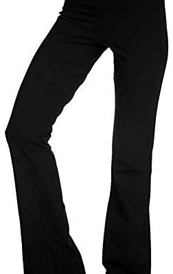 Ni_ka Pantalon de yoga taille haute pour femme Pantalon de survêtement à jambe large Pantalon évasé