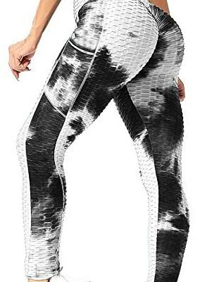 Ni_ka Yoga Pantalon Tie Dye Leggings Avec Poches Slim Fit Stretch Pantalon Running Leggings Running Leggings Pantalon