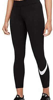 Nike W NSW Essntl Lggng Swoosh Mr pour femme - Leggings - Leggings