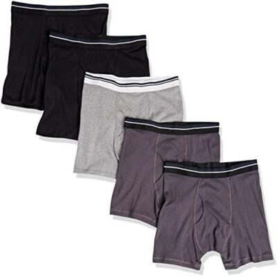 Amazon Essentials Lot de 5 pantalons de cyclisme en coton pour homme