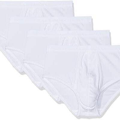 Athena - Slip Homme Coton Bio 8A68 - Blanc (Lot de 4)