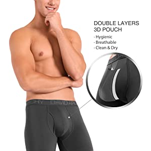 Boxer ergonomique Doppelschichten Beutel Herren