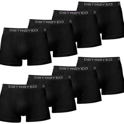 Dstroyed® Lot de 8 boxers pour hommes - Tailles S à 5XL