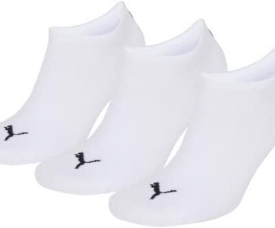 PUMA Invisible Baskets Unisexe Chaussettes 9er Lot de 9 Paires - Blanc