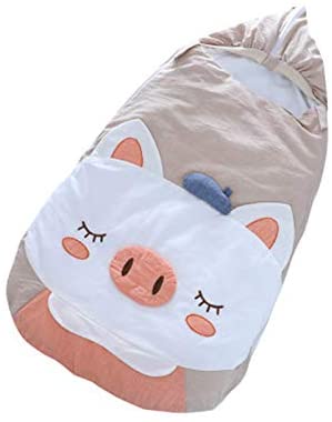 RANRAN Automne Hiver Sac de Couchage Rembourré pour Tout-Petits, Couverture Enveloppante pour Poussette, Pyjama Anti-Peur à Fermeture à Glissière Bidirectionnelle, Doux Respirant