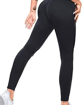 KUMAYES Pantalons de survêtement Femmes Leggings Slim Taille Haute Pantalon Fitness Leggings Jogging Yoga Leggings Anti-Cellulite Push-Ups Sports Fitness Gym