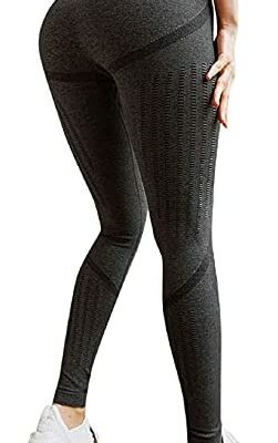 CMTOP creux Leggings de sport pour femmes Leggings pour femmes taille haute pantalons de sport collants de course Stretch Yoga