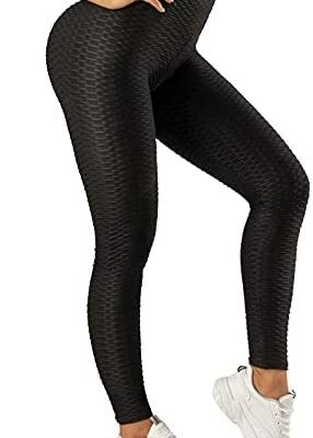 Netolo Honeycomb Leggings taille haute pour femme, leggings de sport skinny contrôle du ventre, leggings d'exercice de fitness anti-cellulite pantalons de yoga, leggings pour femme